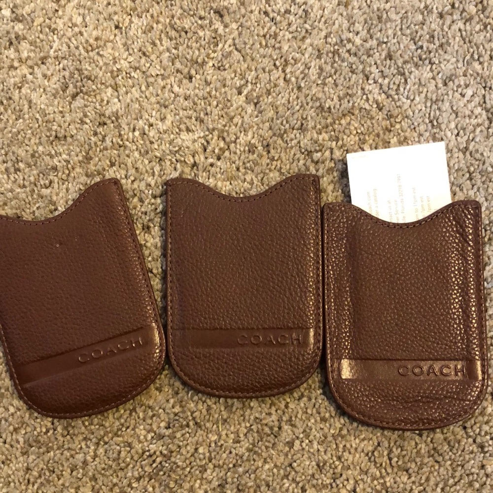 Coach phone sleeve